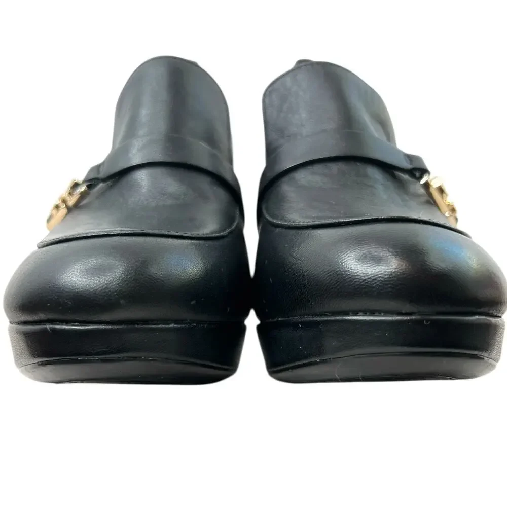 CALVIN KLEIN Pressy Platform Moc Leather Pumps 3